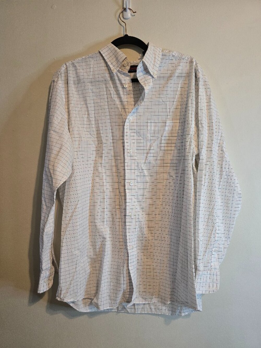 Men's Travel Smart Roundtree & York Button Down Long Sleeved Shirt - White